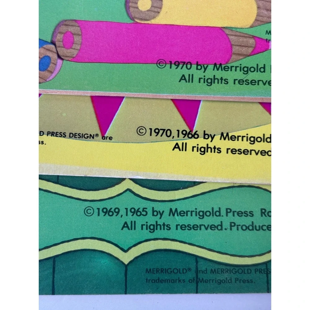 Vintage 70s Merrigold Press Coloring Activity Books Lot of 4 Dots for Tots Retro